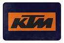 KTM Absorbent Doormat with Anti-Slip Dark Blue / Orange KTM LOGO