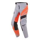 ALPINESTARS Youth Racer Supermatic Pant LIGHT GRAY / ORANGE FLUO / BLACK Size 26