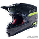 ALPINESTARS S-M10 AMS LIMITED EDITION Supertech Helmet  Green Yellow Fluo Black Size L