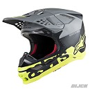 ALPINESTARS Supertech S-M8 Helmet Black Matte / Gray / Yellow Fluor Size XL