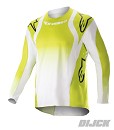 ALPINESTARS Youth Racer Push Jersey Yellow Fluo / White Size M