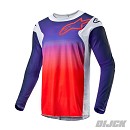 ALPINESTARS Racer Hoen Jersey LIGHT GRAY / HOT ORANGE / BLACK Size XL