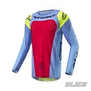 ALPINESTARS Techstar Ocuri Jersey LIGHT BLUE / YELLOW FLUO / RED BERRY Size M