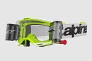 ALPINESTARS Vision 8 Wordmark Goggle WHITE / YELLOW FLUO - CLEAR ROLL-OFF LENS
