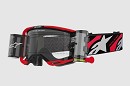 ALPINESTARS Vision 8 Luar Goggle RED / BLACK - CLEAR ROLL-OFF LENS