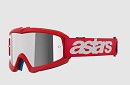 ALPINESTARS Vision YOUTH Blaze Goggle RED - SILVER MIRROR LENS