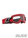 ALPINESTARS Vision OTG Goggle RED / BLACK / WHITE - CLEAR LENS