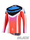 ALPINESTARS Techstar Knif Jersey LIGHT GRAY / ORANGE FLUO / BLACK