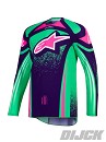 ALPINESTARS Techstar Nomur Jersey DEEP PURPLE / GREEN / PINK FLUO
