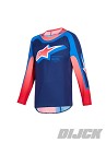 ALPINESTARS YOUTH Supertech Vista Jersey DARK NAVY / HOT CORAL / COBALT