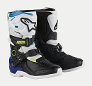 ALPINESTARS TECH 3S BLACK / WHITE / ENAMEL BLUE KIDS