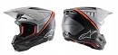 ALPINESTARS S-M5 Helmet Rayon Black White Orange Fluo Matt