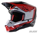 ALPINESTARS S-M5 Beam Helmet ECE Black / Gray / Red Glossy Size S