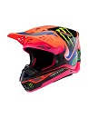 ALPINESTARS S-M10 DEEGAN Helmet ORANGE FLUO / PURPLE / PINK FLUO GLOSSY
