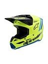 ALPINESTARS SM3 YOUTH Radium Helmet YELLOW FLUO / BLACK / BLUE GLOSSY
