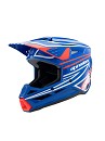 ALPINESTARS SM3 YOUTH Wurx Helmet BLUE / RED / WHITE / BLACK GLOSSY