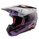 ALPINESTARS S-M5 Sail Helmet VIOLET / BLACK / SILVER GLOSSY