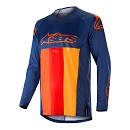 ALPINESTARS Techstar Venom Jersey DARK BLEU / RED / TANGERINE Size L