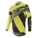 ALPINESTARS Racer Tech Atomic Jersey BLACK / YELLOW FLUO / GRAY