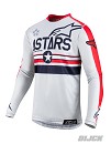 ALPINESTARS Racer Tech Five Star San Diego Jersey Cool Gray / Bright Red Size M