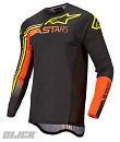 ALPINESTARS Jersey Supertech Blaze Black / Orange / Yellow Fluo Size S