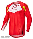 ALPINESTARS Jersey Techstar Factory Red Fluo / White / Yellow Fluo Size M