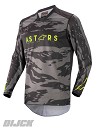 ALPINESTARS Jersey Racer Tactical Black / Gray / Camo / Yellow Fluo Size S