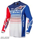 ALPINESTARS Jersey Racer Compass Off White / Red Fluo / Blue Size S