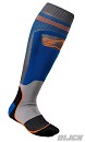 ALPINESTARS MX Plus-1 Socks Blue / Orange Fluor Size S