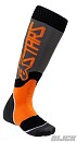 ALPINESTARS Youth MX Plus-2 Socks Cool Gray / Orange Fluor Size M / L