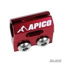 APICO BRAKE HOSE CLAMP HON/YAM CR125-250 04-07, CRF250/450R/X/RX 04-25, YZ65-250, YZ250F 09-25, YZ450F 09-25 RED