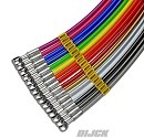 APICO Brake Hose Rear SX125-250 13-22 / SXF250-450 11-22 / EXC/EXC-F 16-22 / MC125 21-22 / MCF250/450 21-22 Black