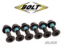 BOLT Sprocket Fastening Kit EUROPEAN (6 pc) BLACK