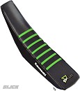 D'Cor Seatcover KXF250 21-26 / KXF450 19-26 Black + Green Top + Black Ribs Kawasaki