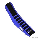 D'Cor Seatcover YZ125/250 22-.. Yamaha Black + Black Top + Blue Ribs