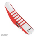 D'Cor Seatcover GASGAS MC125-450 21-23 Red / Black + White Ribs