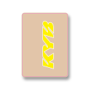 D'Cor Upper Fork Decal KYB Yellow