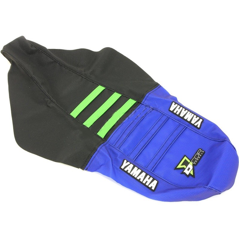 D'Cor (30-20-472) Seat Cover Black W/Green Ribs Kx450 (WPS-PN