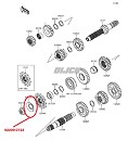 KX OEM Borgring Voortandwiel KXF250 14-26