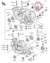 KAWA OEM Kogellager 63/22/25x7 KX250 94-08