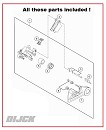 DIJCK Rear Brake Caliper KTM SX/SXF 125-450 13-21 / HVA TC/FC 125-450 16-21 / MC125 21-.. / MCF250/450 21-..