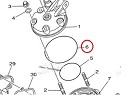 YZ  OEM O-Ring Cilinderkop YZ125 96-26