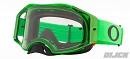 OAKLEY Airbrake MX Goggle Moto Green Clear Lens