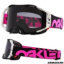 OAKLEY Airbrake MX Goggle OAKLEY Airbrake MX Goggle Black Splatter Grey Lens
