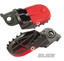 DRC Wide Footrest KTM Motard SX65 02-23 / SX/EXC/SXF/EXCF 00-15 / FE/FC 390-550 08-13 / TC65 17-23 / TE/TC 125-300 14-15 / MC65 21-23 BLACK