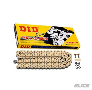 Catena DID 520ATV-76 Colore Oro Con Maglie Di Collegamento - Per ATV E Moto - Foto 3