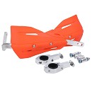 DIKE Supermoto Supermotard Enduro Handguards + Aluminium Universal Fit 22mm/28mm Handlebar FLUOR ORANGE