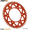 RFX Rear Sprocket KTM SX/SXF/EXC/EXC-F 125-530 91-25 / HVA TC/TE/FC/FE 14-25 / GASGAS MC/MCF/EC/ECF 125-450 21-25 / Triumph TF-X 250 24-.. / TF-X 450 26-.. ORANGE