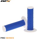 RFX Pro Series Dual Compound Grips White Ends (White/Blue)
