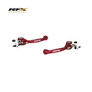RFX Race Forged Flexible Lever Set  CR125/250 04-07, CRF250/450 04-06, CRF250X/450X 04-17 RED